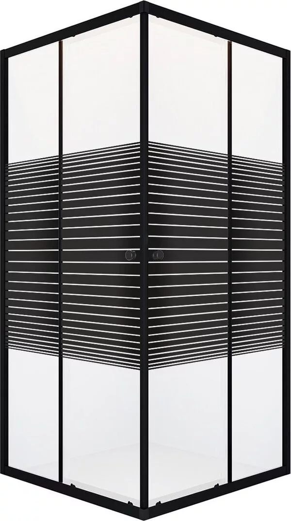 Душевой уголок Domani-Spa Shape 2 99 90x90x190 без поддона (графит/про
