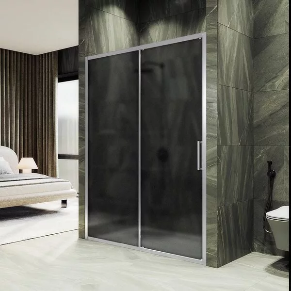 Душевая дверь MaybahGlass 195x100 MGD-1287-5 (графитовое матовое стекл