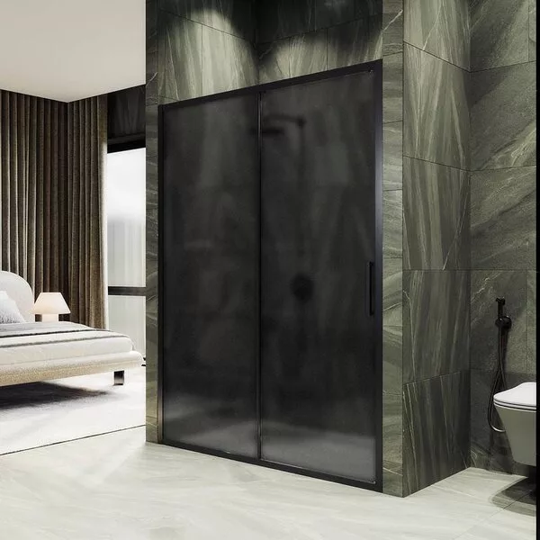 Душевая дверь MaybahGlass 195x180 MGD-1290-6 (графитовое матовое стекл