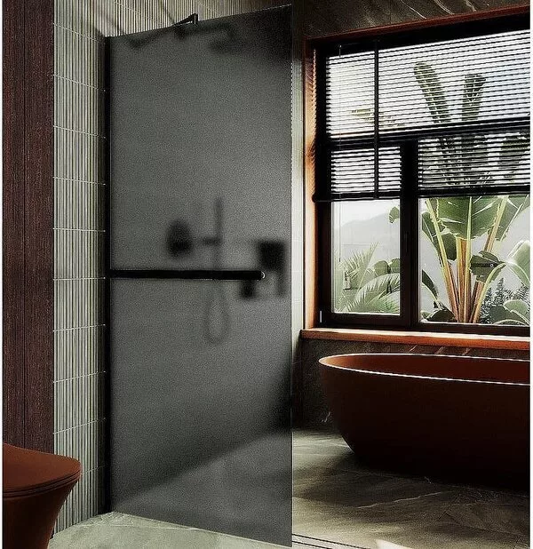 Душевая стенка MaybahGlass 99x195 MGD-1462-6ш (графитовое матовое стек
