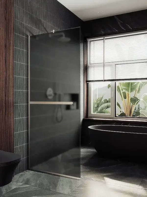 Душевая стенка MaybahGlass 99x195 MGD-1462-5у (графитовое матовое стек