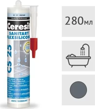 Герметик Ceresit CS 25 (280 мл, графит)