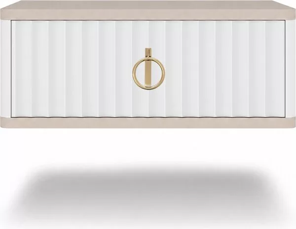 Тумба Shtabe Royal 5100 эко (макиато/р.золото)