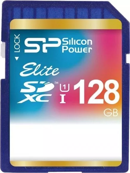 Карта памяти Silicon-Power SDXC Elite UHS-1 (Class 10) 128 GB (SP128GB