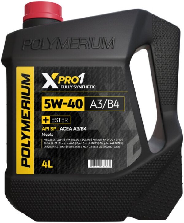 Моторное масло Polymerium XPRO1 5W-40 A3/B4 20л