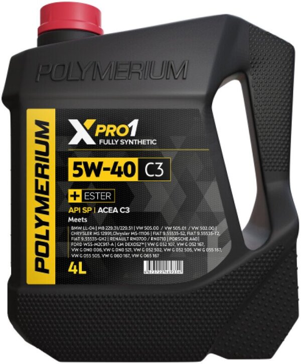 Моторное масло Polymerium XPRO1 5W-40 C3 208л