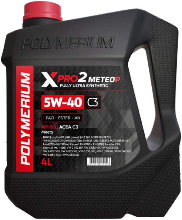 Моторное масло Polymerium XPRO2 5W-40 C3 208л
