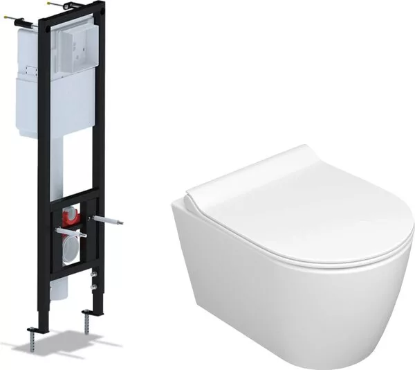 Унитаз подвесной Керамин Трент R МЛ Slim + Ани Пласт WC1010