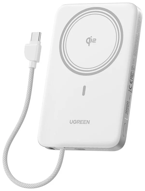 Внешний аккумулятор Ugreen Magflow Air Qi2 15W PB570 75983B 10000mAh (