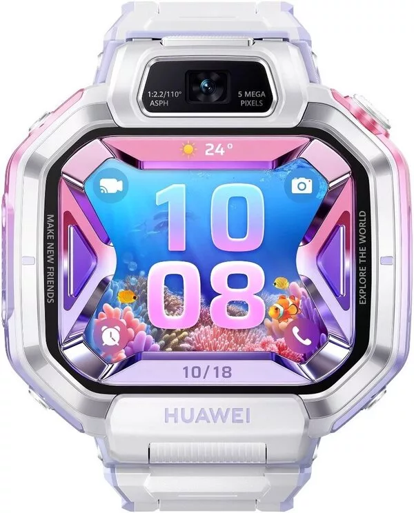 Детские умные часы Huawei Watch Kids X1 Pro (серебристый, с сиреневым 