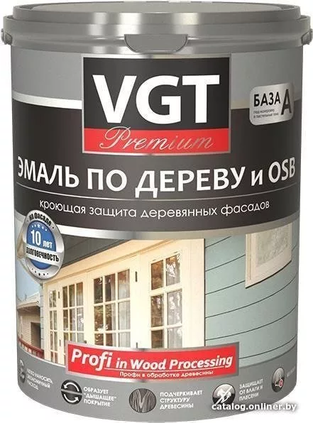 Эмаль VGT Профи по дереву ВД-АК-1179 2.5 кг (джинсовый синий)
