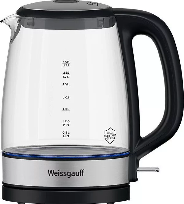 Электрический чайник Weissgauff WK 1712 EcoGlass Nero