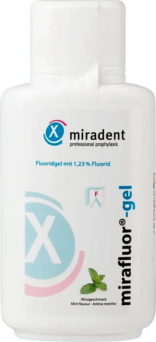 Зубной гель Miradent Mirafluor gel Мята 6058 (250 мл)