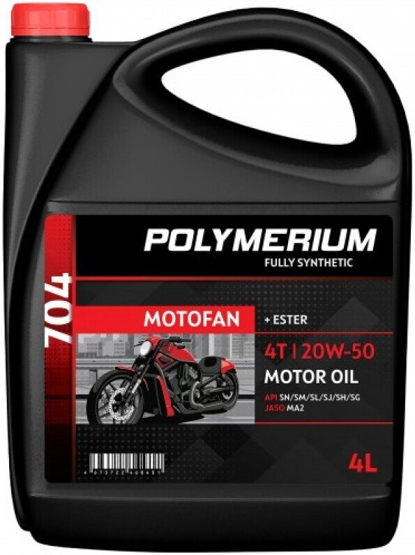 Моторное масло Polymerium Motofan 704 20W-50 4T 208л