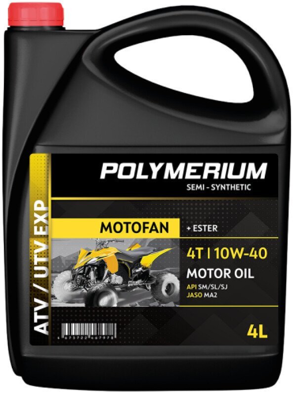Моторное масло Polymerium Motofan ATV / UTV EXP 10W-40 4T 208л