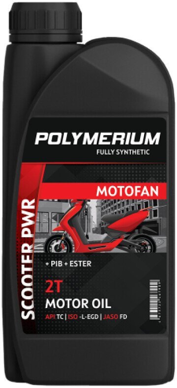 Моторное масло Polymerium Motofan scooter PWR 2T 208л