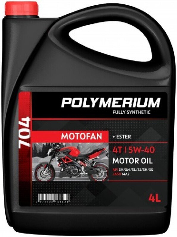 Моторное масло Polymerium Motofan 704 5W-40 4T 20л