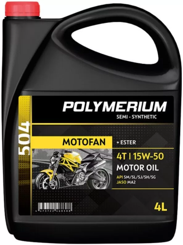 Моторное масло Polymerium Motofan 504 15W-50 4T 208л