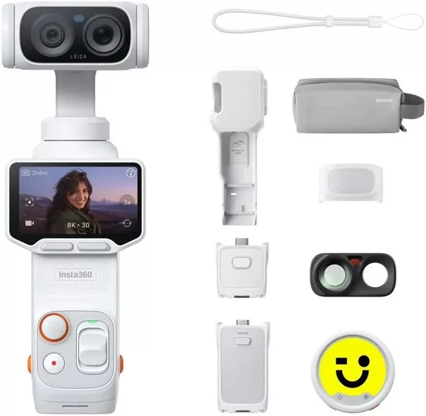 Экшен-камера Insta360 Luna Ultra Creator Bundle (белый)