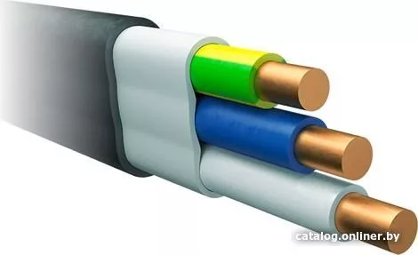Кабель силовой БелРоскабель ВВГ Пнг(А)-LS 3х6