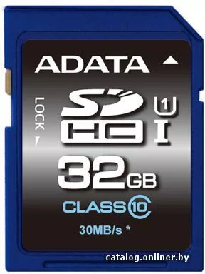 Карта памяти ADATA Premier SDHC UHS-I U1 (Class 10) 32 GB ASDH32GUICL1