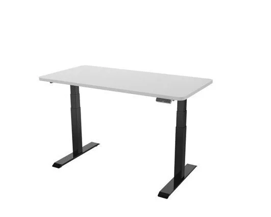 Стол Smartstol Pro 120x80x1.8 см (черный/серый камень)