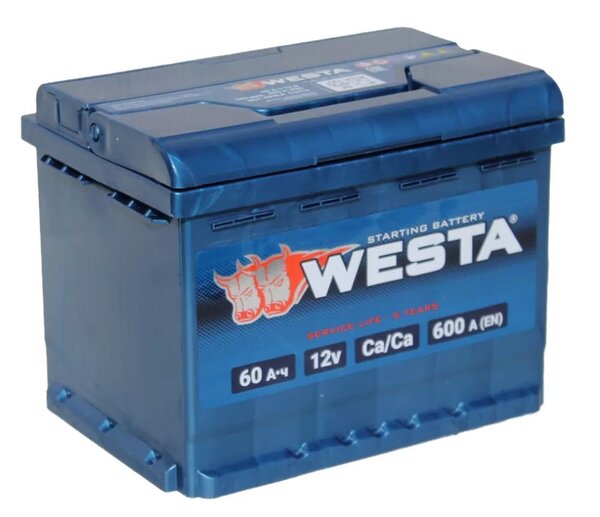 Автомобильный аккумулятор Westa 6CT-60 VLR Euro (60 А·ч)