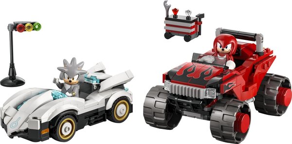 Конструктор LEGO Sonic The Hedgehog 77118 Сильвер на автомобиле против