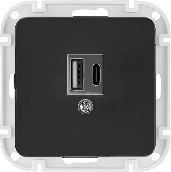 Розетка Bylectrica Astrum РП5-6561 (карбон)