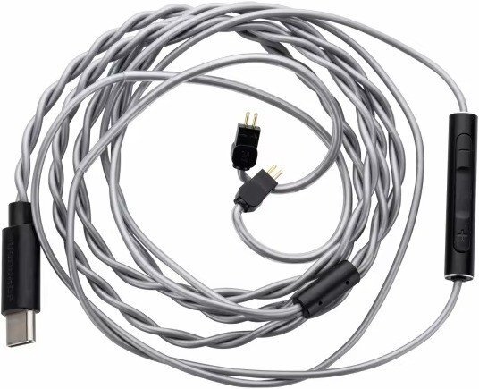 Кабель Moondrop CDSP USB Type-C - 2pin (черный/серый)