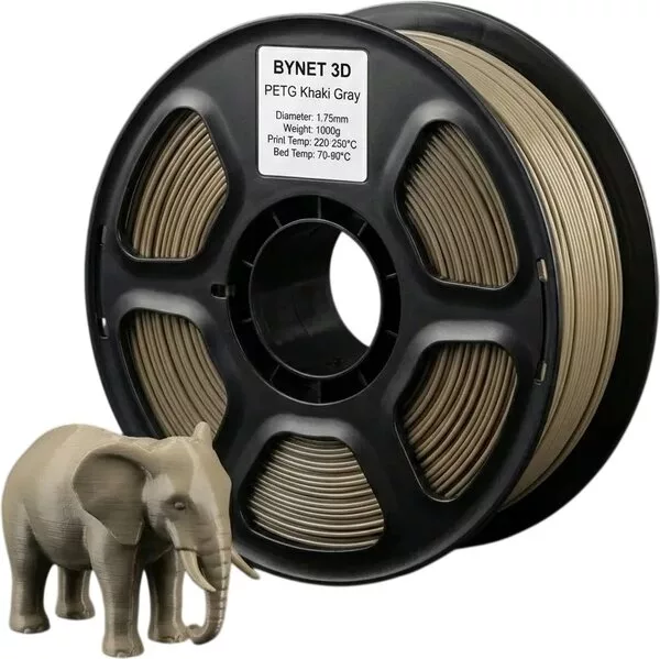 Филамент BYNET3D PETG BN_PETG0_KGY (Khaki Gray)