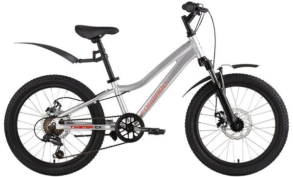 Детский велосипед Forward Twister CX 20 2026 (серебристый)