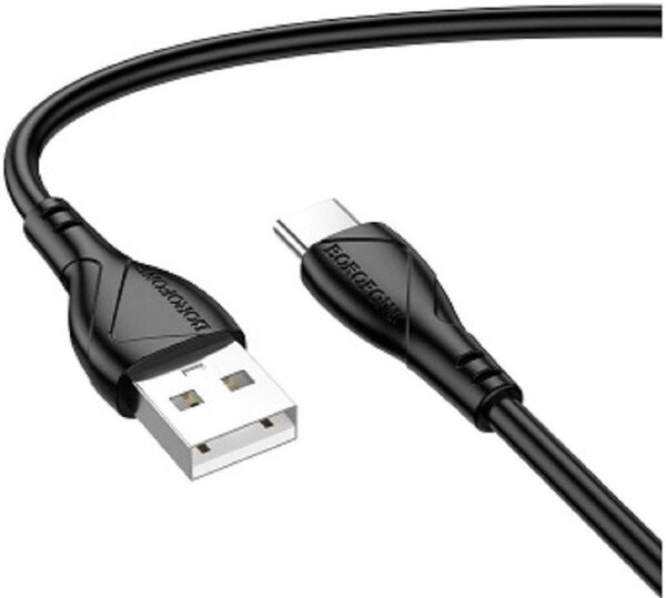 Кабель Borofone BX121 USB Type-A - USB Type-C (1 м, черный)