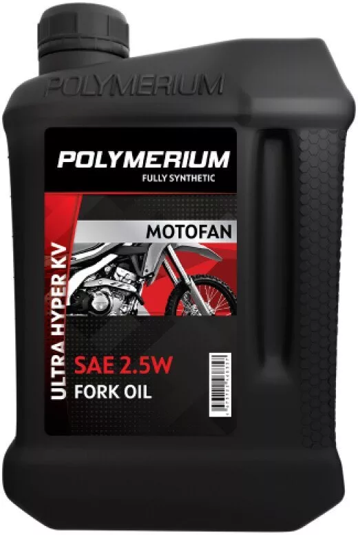 Вилочное масло Polymerium Motofan fork oil factory ultra hyper KV 2.5W