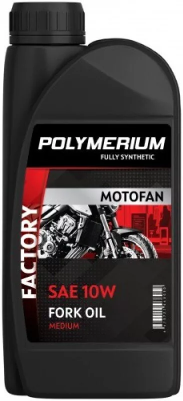 Вилочное масло Polymerium Motofan fork oil factory medium 10W 1л