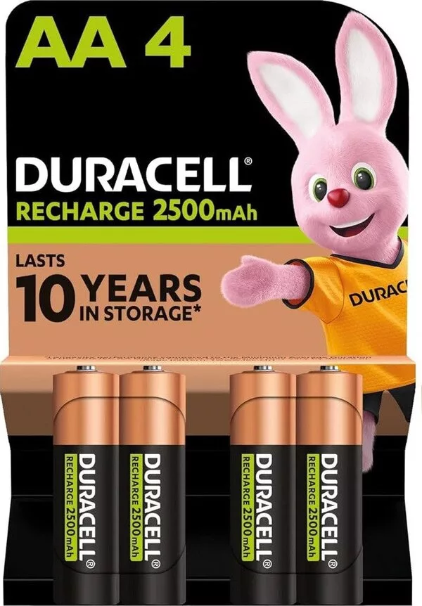 Аккумулятор DURACELL Recharge AA 2500mAh 4BP (4 шт)