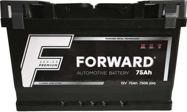 Автомобильный аккумулятор Forward Premium R+ низк. (75 А·ч)