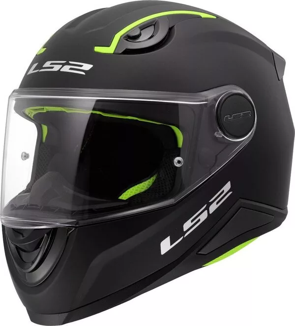 Мотошлем LS2 FF812 Kid Solid (M, черный матовый)