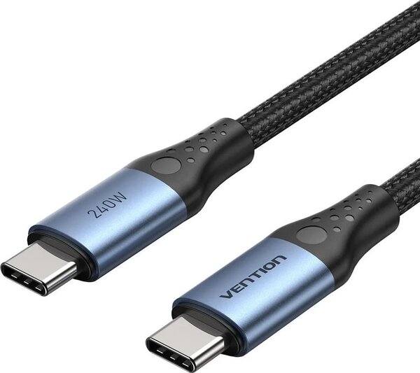 Кабель Vention TREBH USB 2 Type-C - USB 2 Type-C (2 м, черный)
