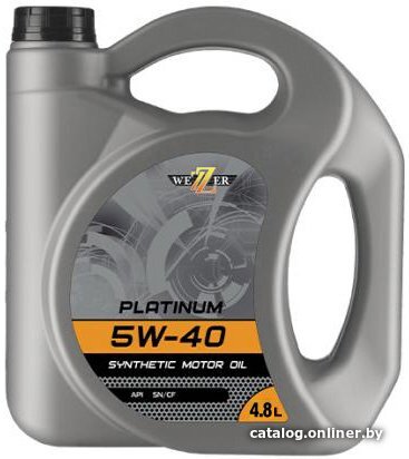 Моторное масло Wezzer Platinum API SN/CF 5W-40 4.8л