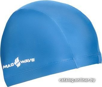 Шапочка для плавания Mad Wave Adult Lycra 04W (синий)