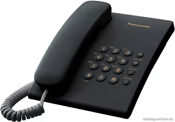Проводной телефон Panasonic KX-TS2350RUB (черный)