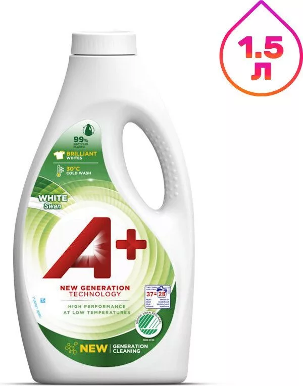 Гель для стирки A+ Для белого белья (1.5 л)