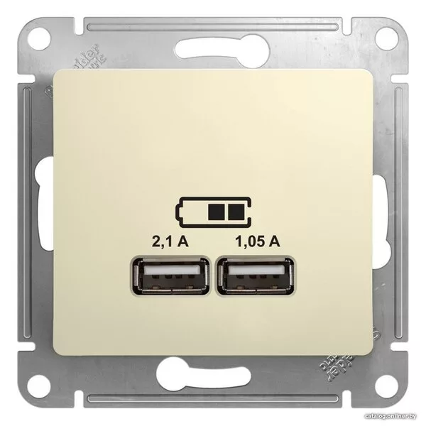 Розетка USB Schneider Electric Glossa GSL000233