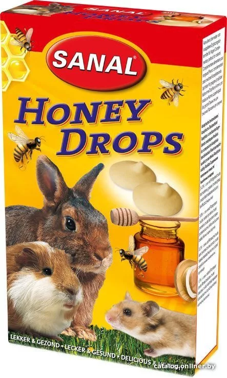 Лакомство для грызунов Sanal Honey Drops 45 г