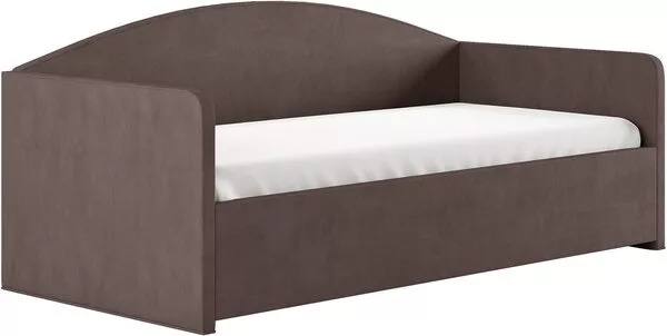 Кровать Сонум Uno 90x200 (замша какао)