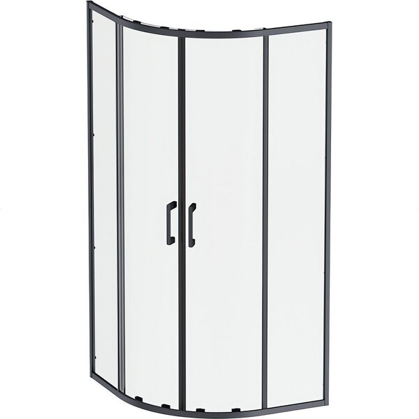 Душевой уголок AM.PM Above 90x90 W9XG-401-9090-BT (черный матовый/проз