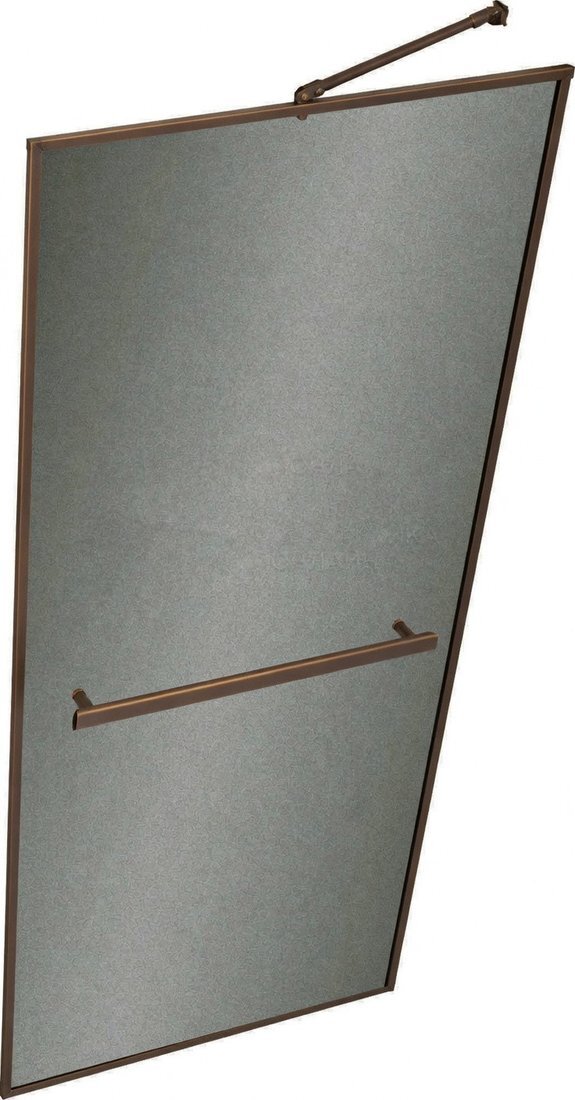Душевая стенка MaybahGlass 79x195 MGD-868-2 (графитовое матовое стекло