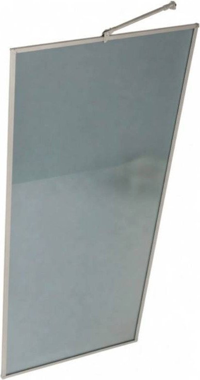 Душевая стенка MaybahGlass 79x195 MGD-825-4 (графитовое стекло/хром гл