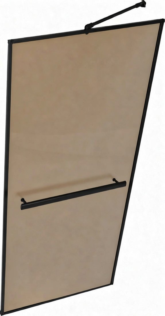 Душевая стенка MaybahGlass 79x195 MGD-866-6 (бронзовое матовое стекло/